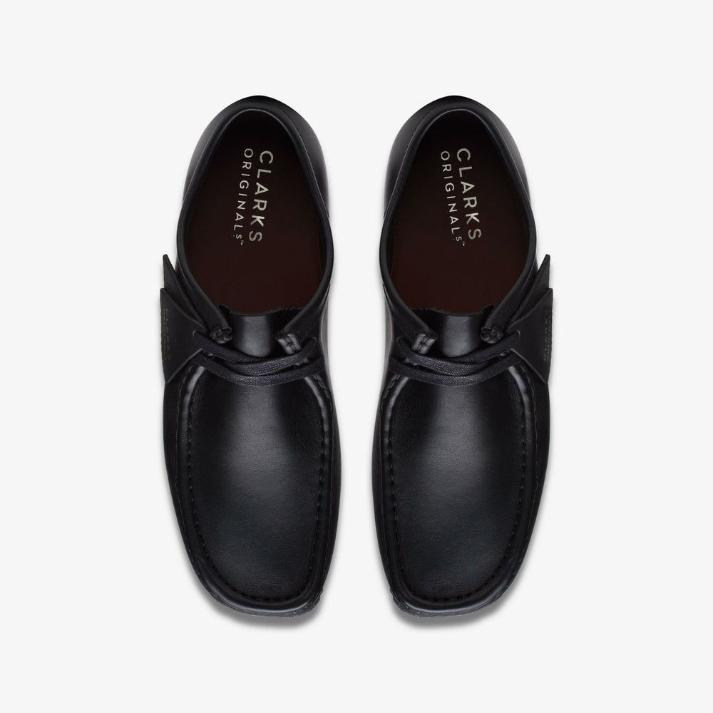 Wallabee Black Leather | Clarks Discount