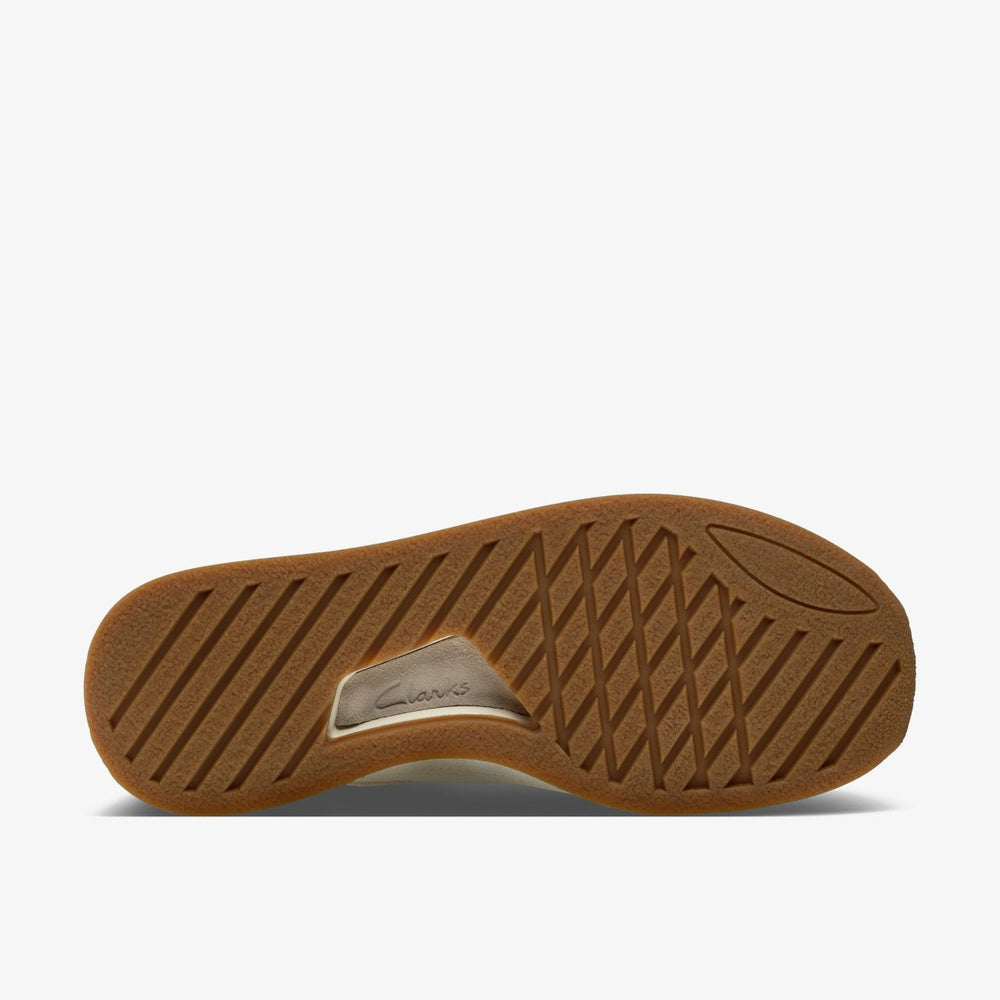 Craft Run Lace White Suede | Clarks