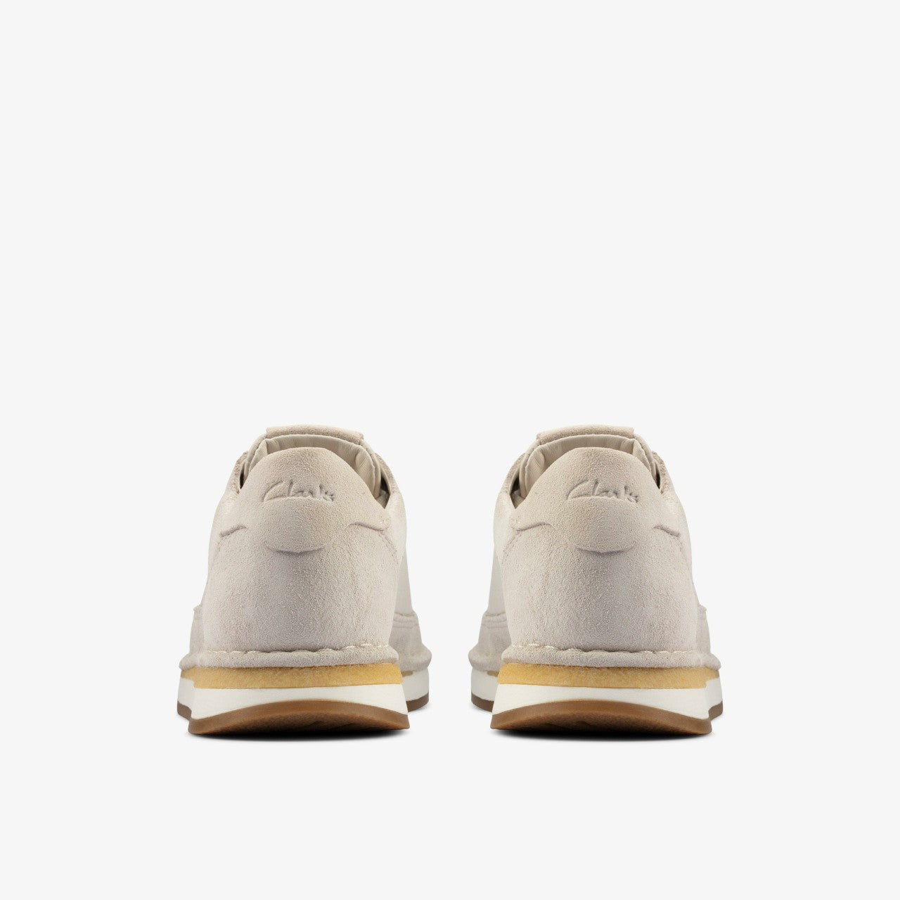 Craft Run Lace White Suede | Clarks
