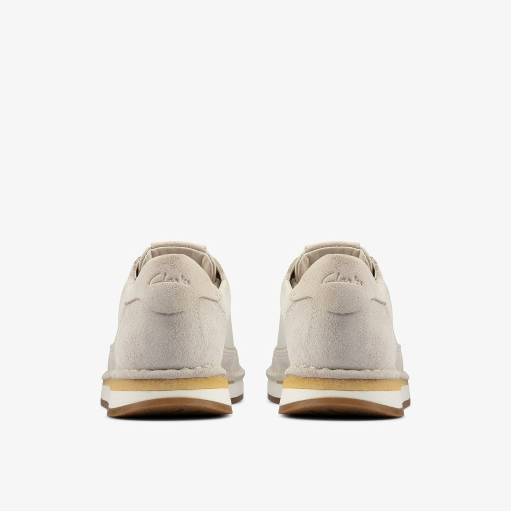 Craft Run Lace White Suede | Clarks
