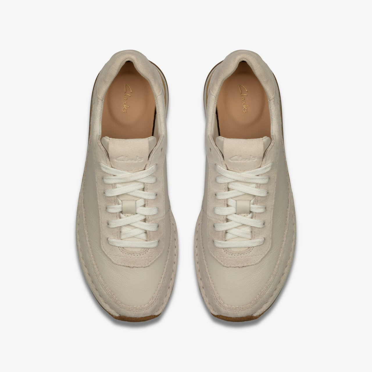 Craft Run Lace White Suede | Clarks