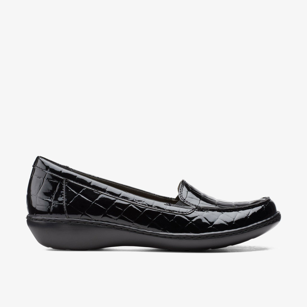 Ashland Jam Black Patent/Crocodile | Clarks Onsale