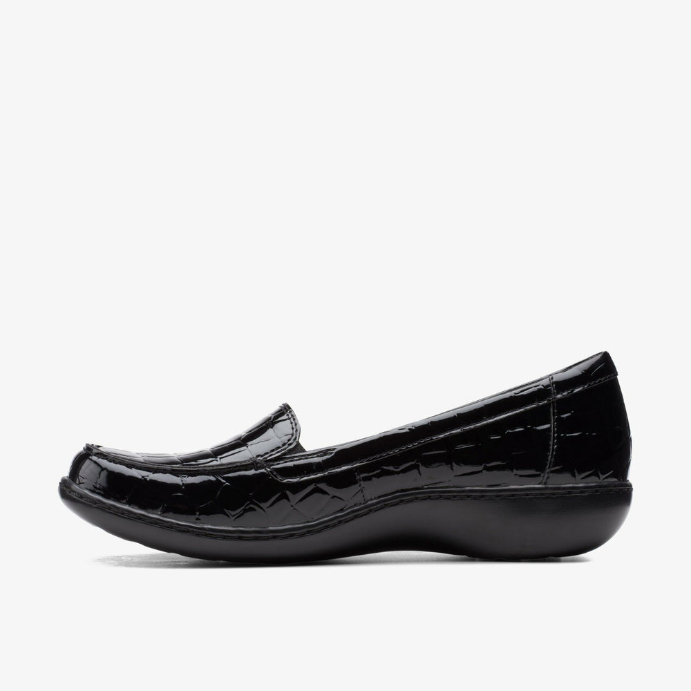Ashland Jam Black Patent/Crocodile | Clarks Onsale