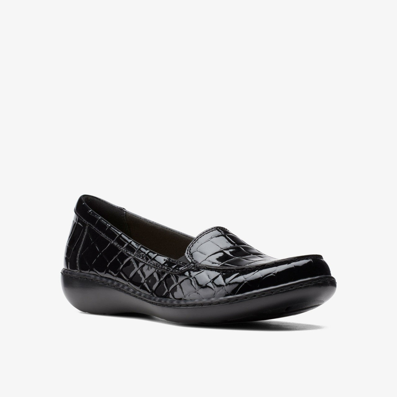 Ashland Jam Black Patent/Crocodile | Clarks Onsale