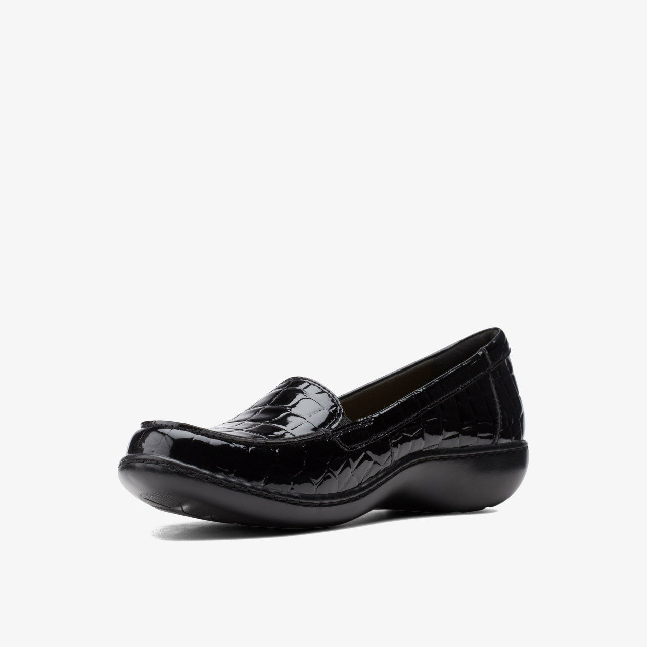 Ashland Jam Black Patent/Crocodile | Clarks Onsale