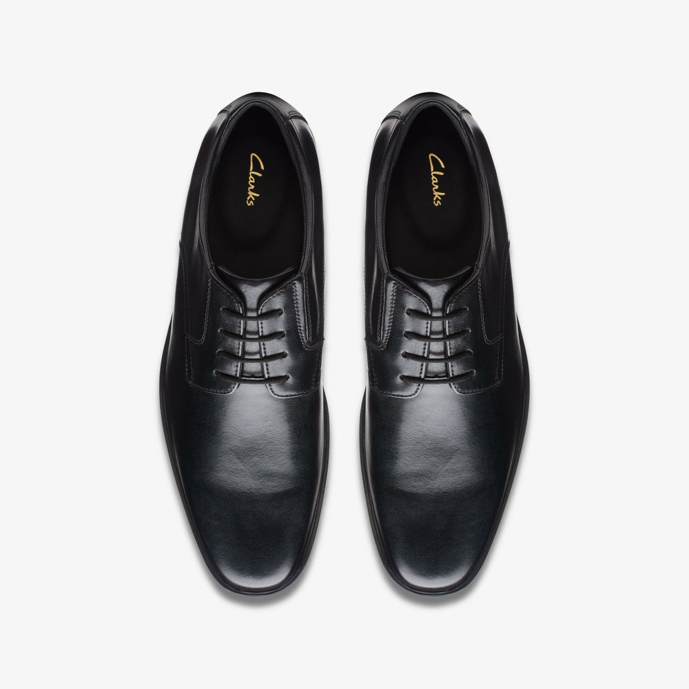 Howard Walk Black Leather | Clarks Discount
