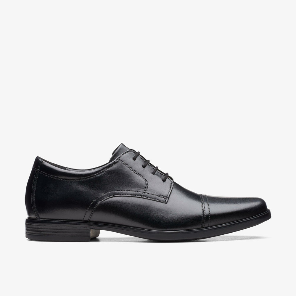 Howard Cap Black Leather | Clarks Discount