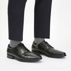 Howard Cap Black Leather | Clarks Discount
