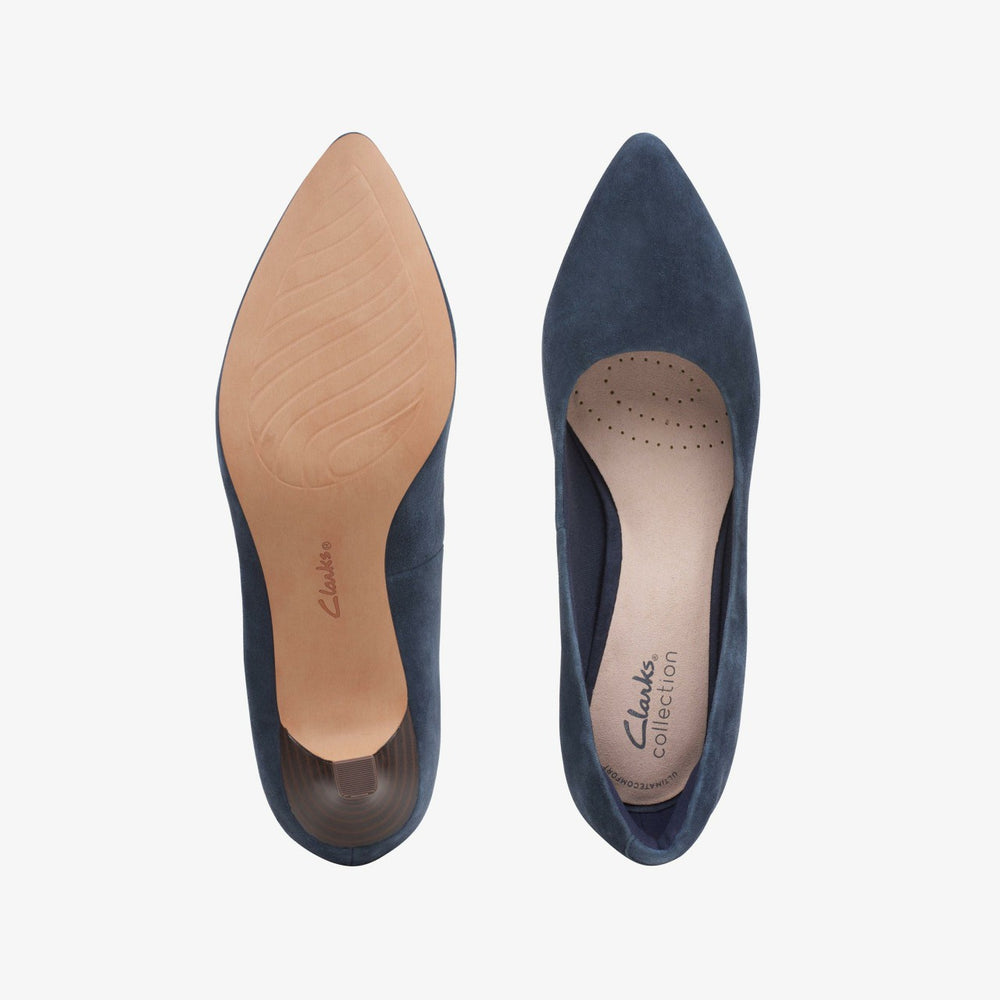 Shondrah Jade Navy Suede | Clarks For Sale