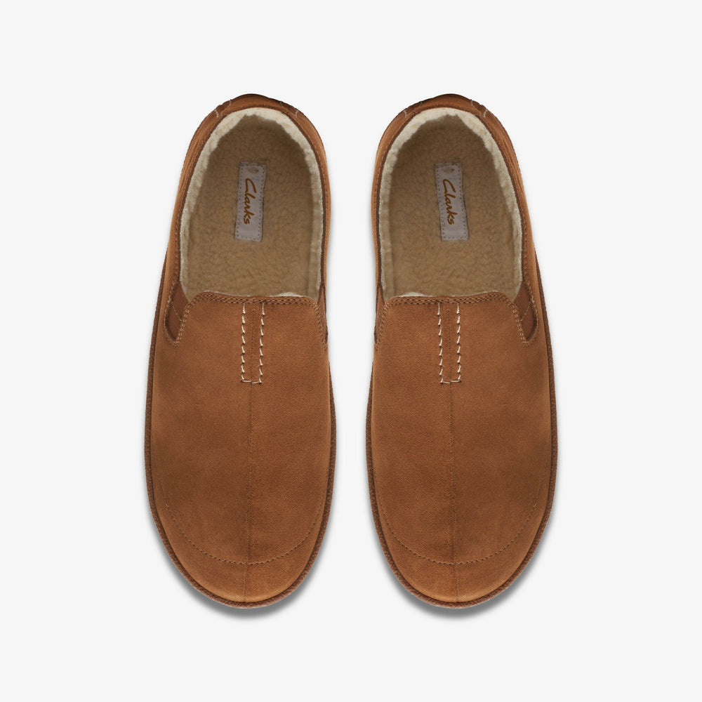 Home Mocc Slipper Tan Suede | Clarks Sale