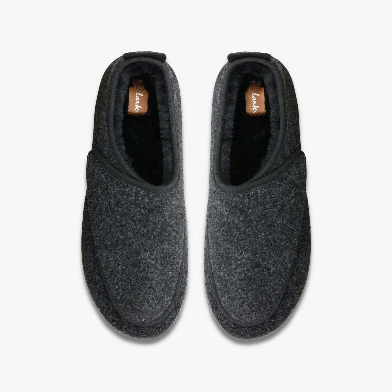 King Riptape Slipper Dark Grey Felt | Clarks Sale