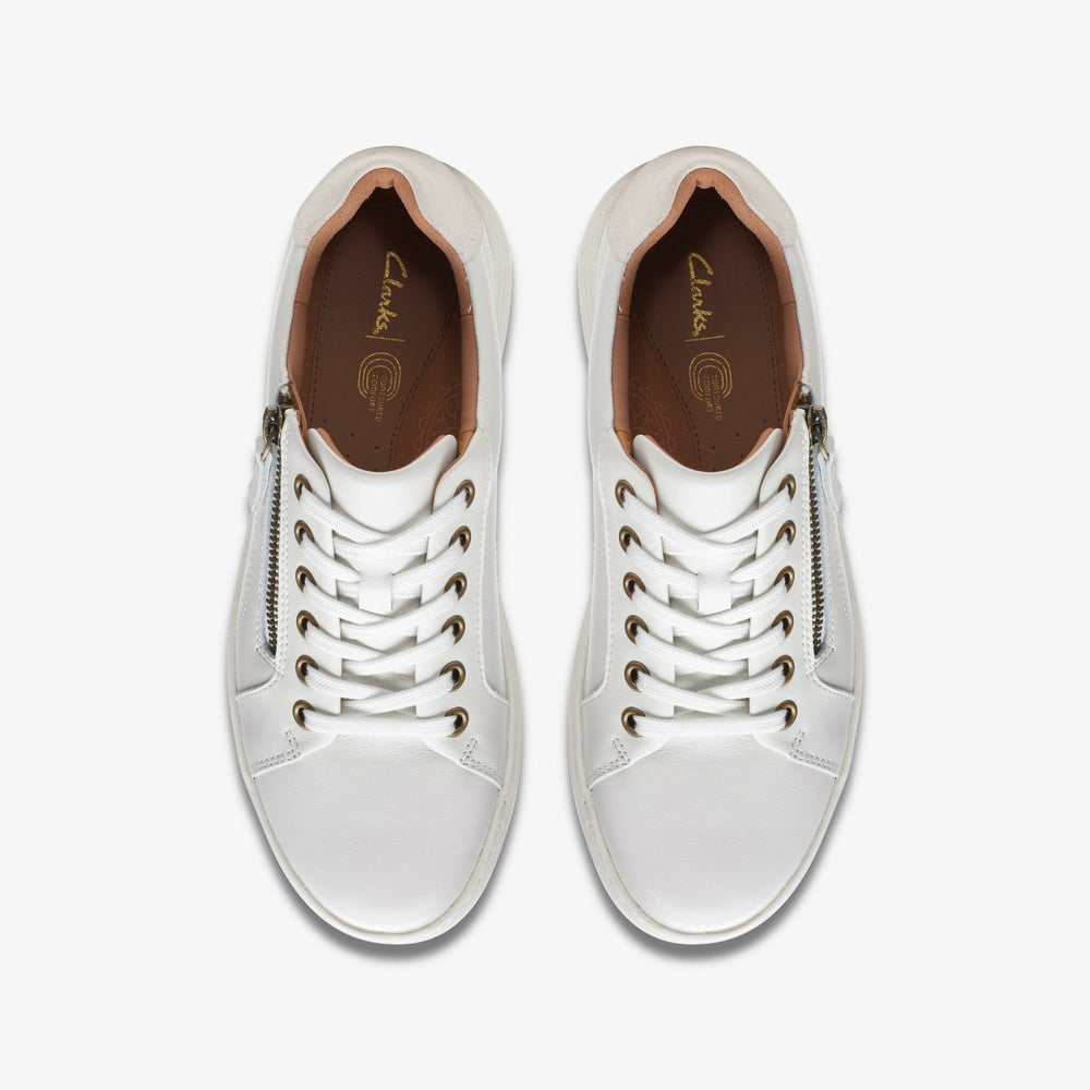 Nalle Lace White Leather | Clarks Sale
