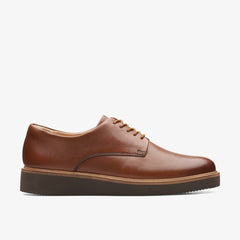 Glickly Derby Dark Tan Leather | Clarks Onsale