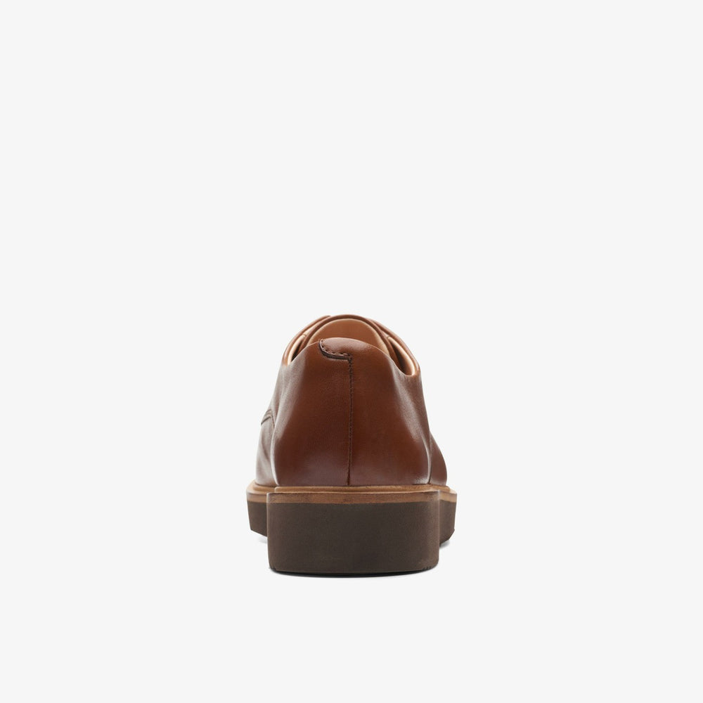 Glickly Derby Dark Tan Leather | Clarks Onsale