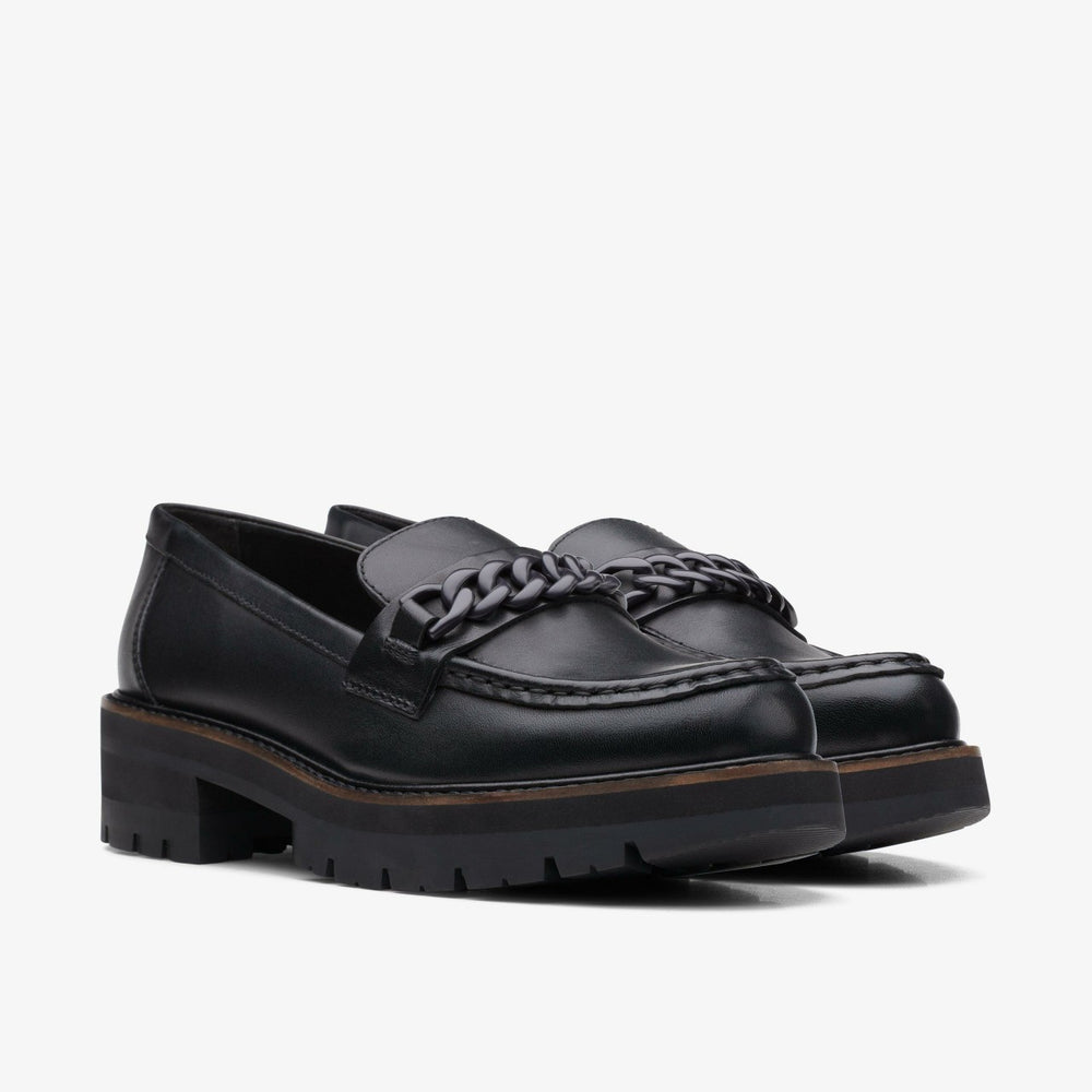 Orianna Edge Black Leather | Clarks Discount