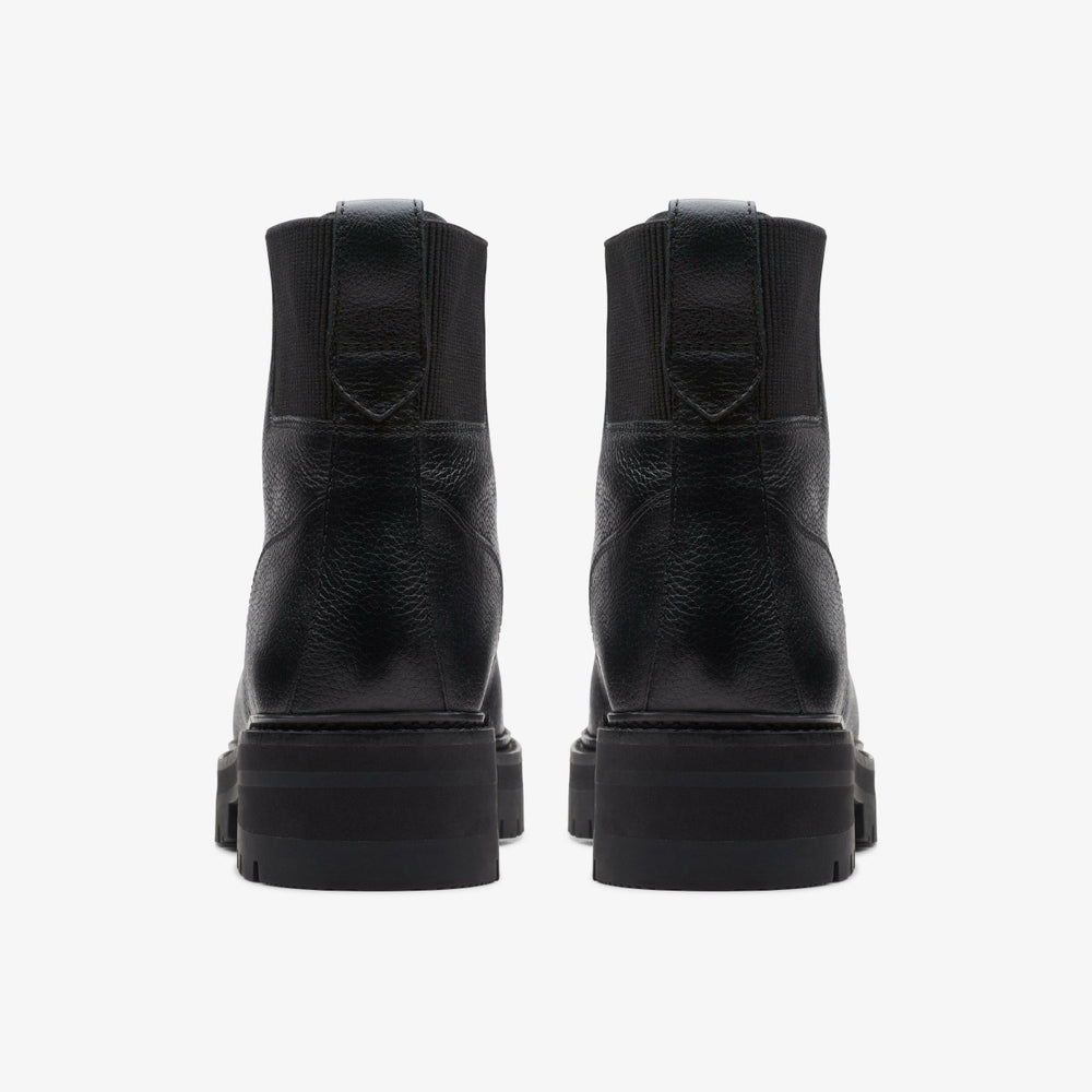 Orianna Mid Black Warmlined Leather | Clarks Sale