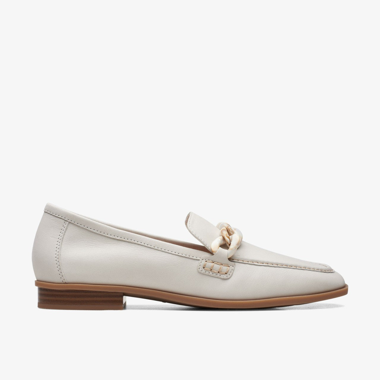 Sarafyna Iris Loafer White Leather | Clarks US