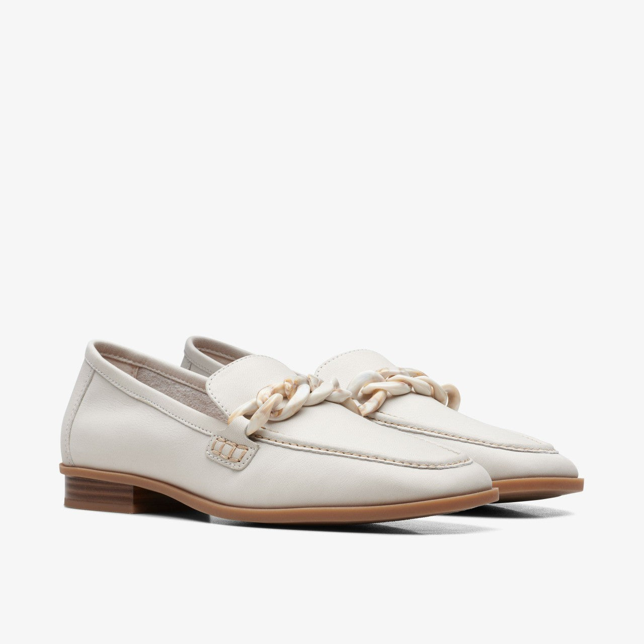 Sarafyna Iris Loafer White Leather | Clarks US