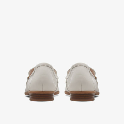 Sarafyna Iris Loafer White Leather | Clarks US