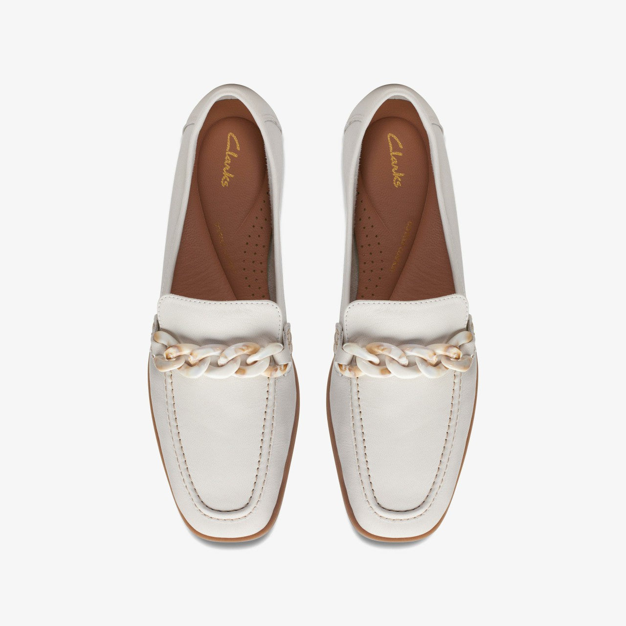 Sarafyna Iris Loafer White Leather | Clarks US
