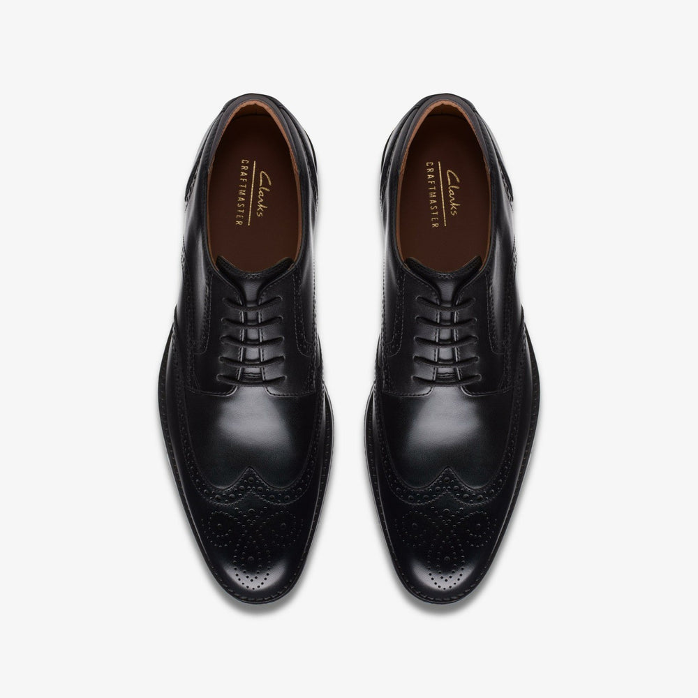 Craft Arlo Limit Brogue Black Leather | Clarks Sale