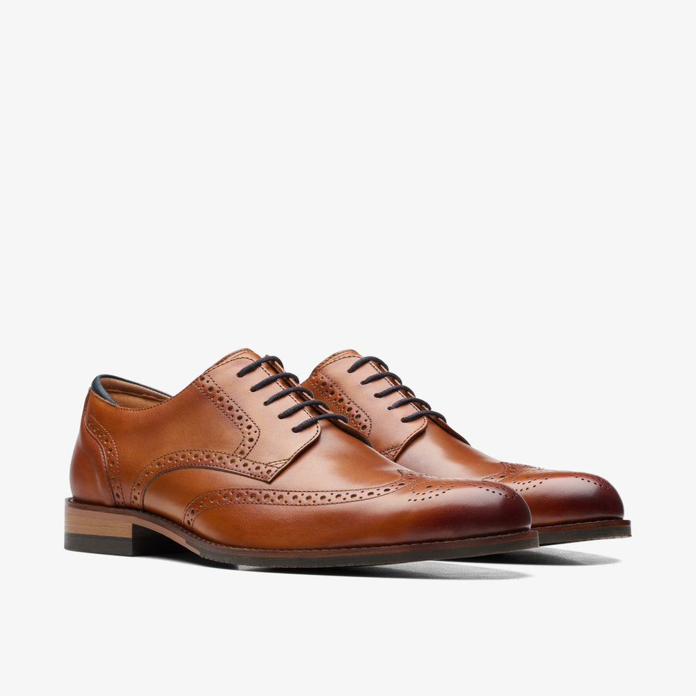 Craft Arlo Limit Brogue Tan Leather | Clarks