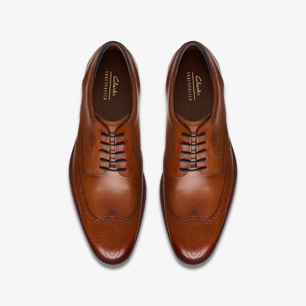 Craft Arlo Limit Brogue Tan Leather | Clarks