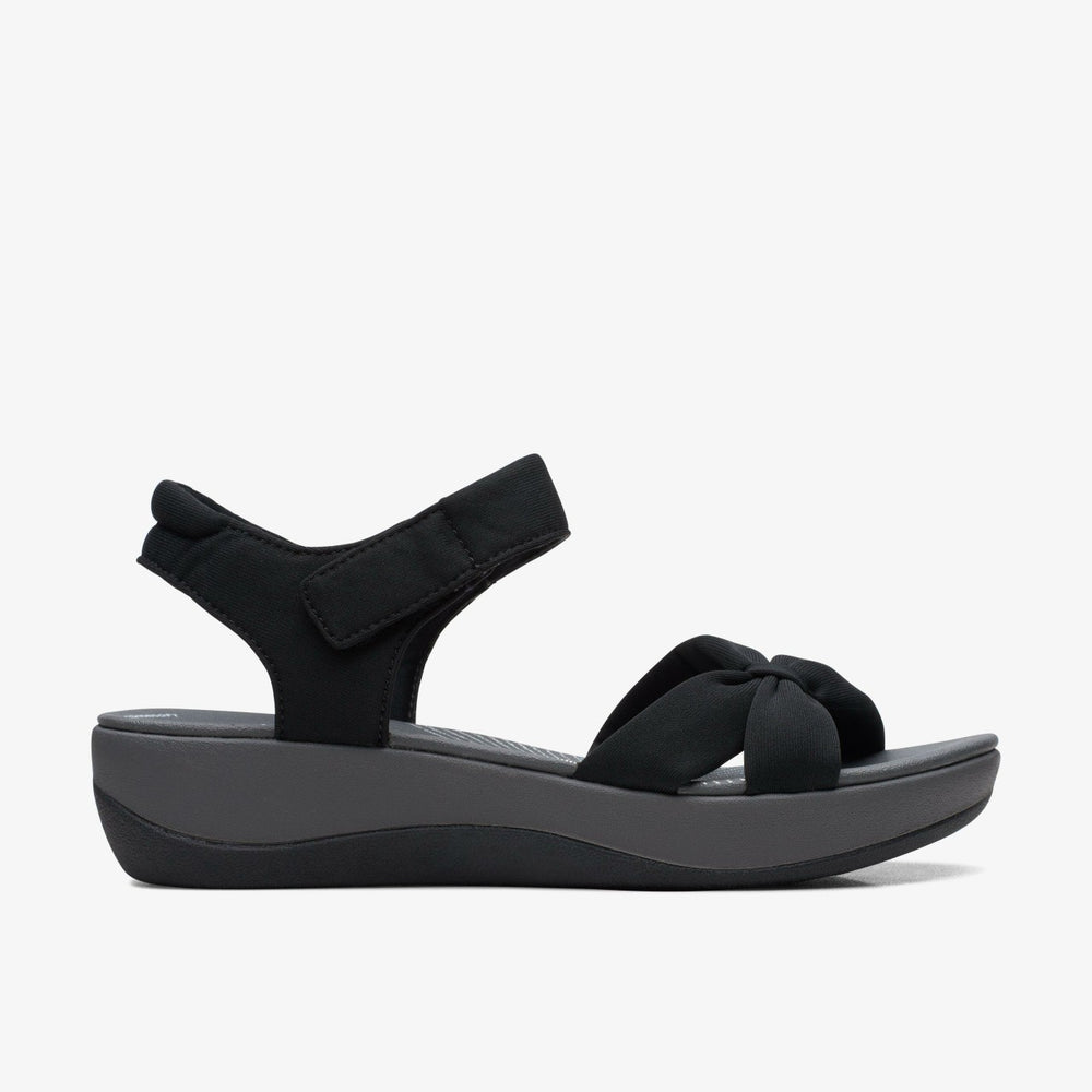 Arla Shore Black Textile | Clarks Onsale