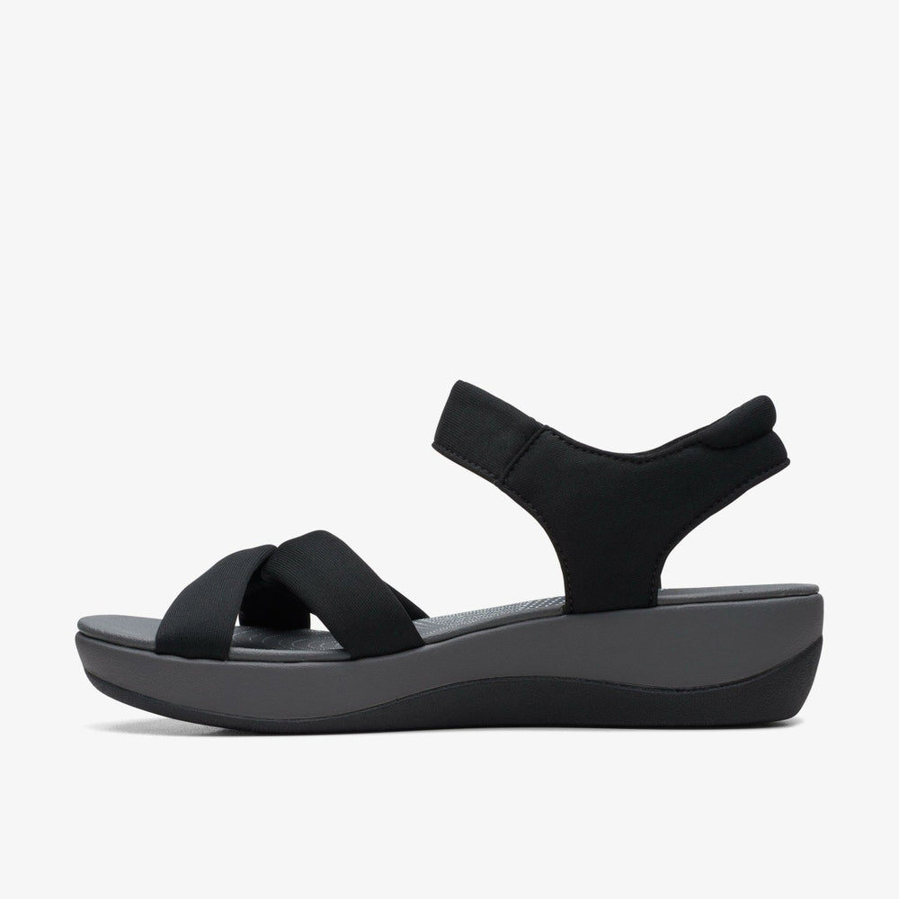 Arla Shore Black Textile | Clarks Onsale