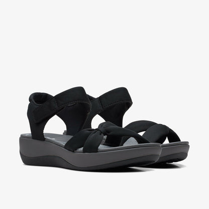 Arla Shore Black Textile | Clarks Onsale
