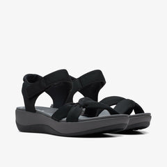 Arla Shore Black Textile | Clarks Onsale