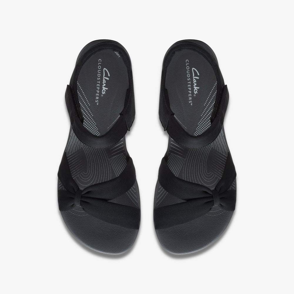 Arla Shore Black Textile | Clarks Onsale