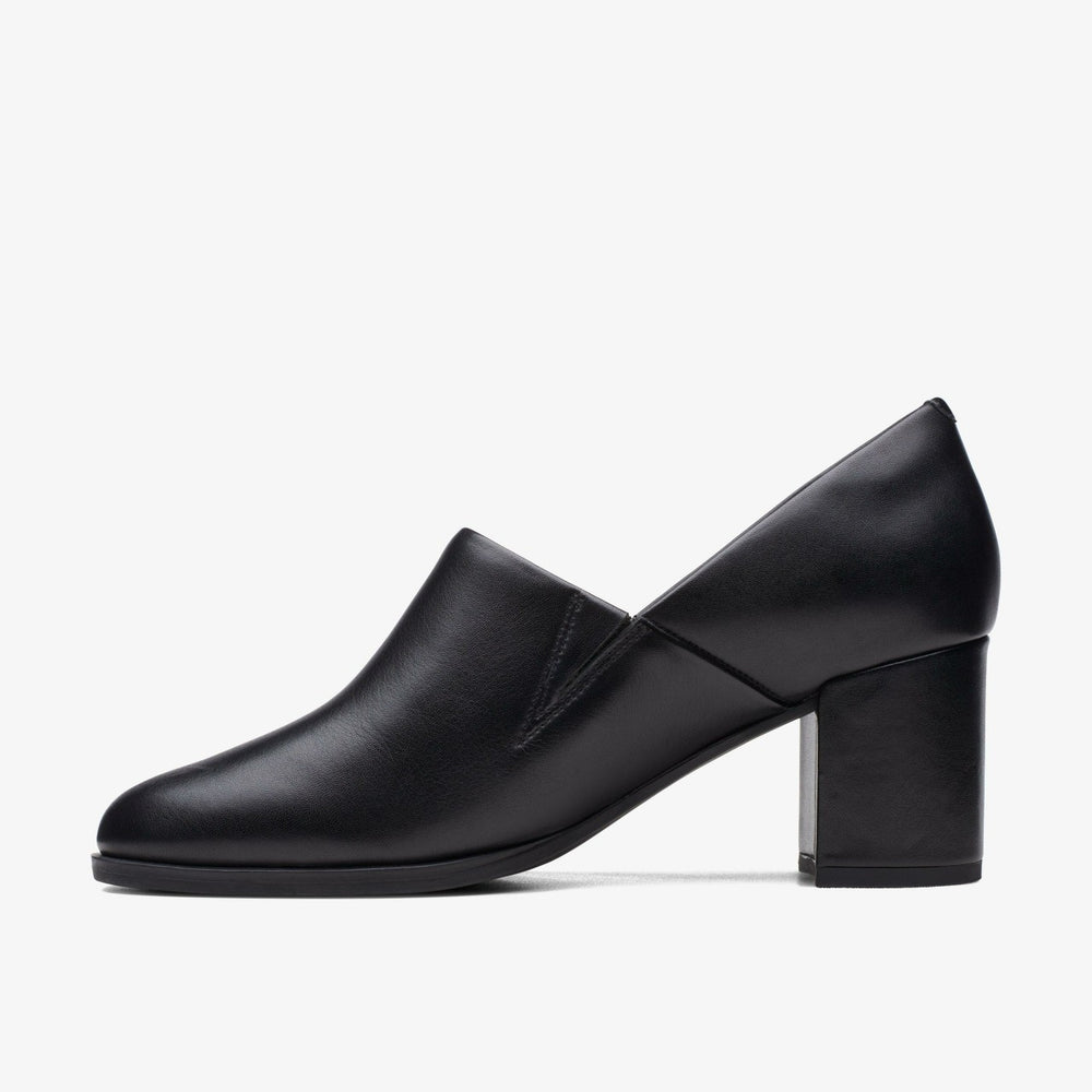 Freva 55 Lily Black Leather | Clarks For Sale