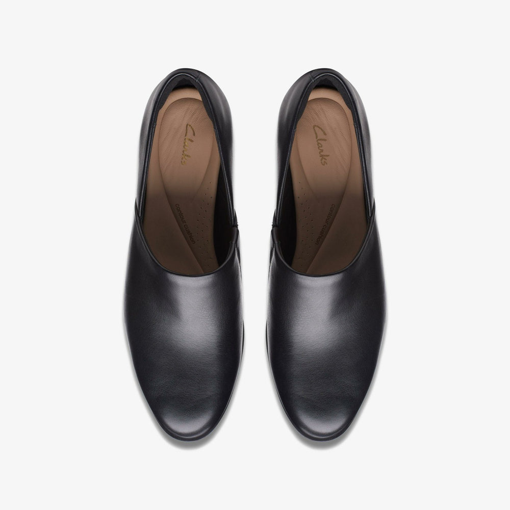 Freva 55 Lily Black Leather | Clarks For Sale