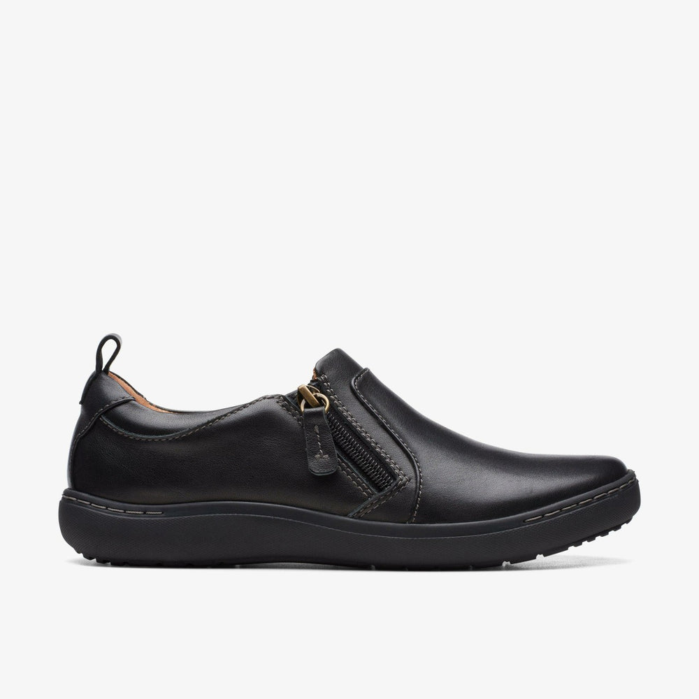 Nalle Lilac Black Leather | Clarks Onsale