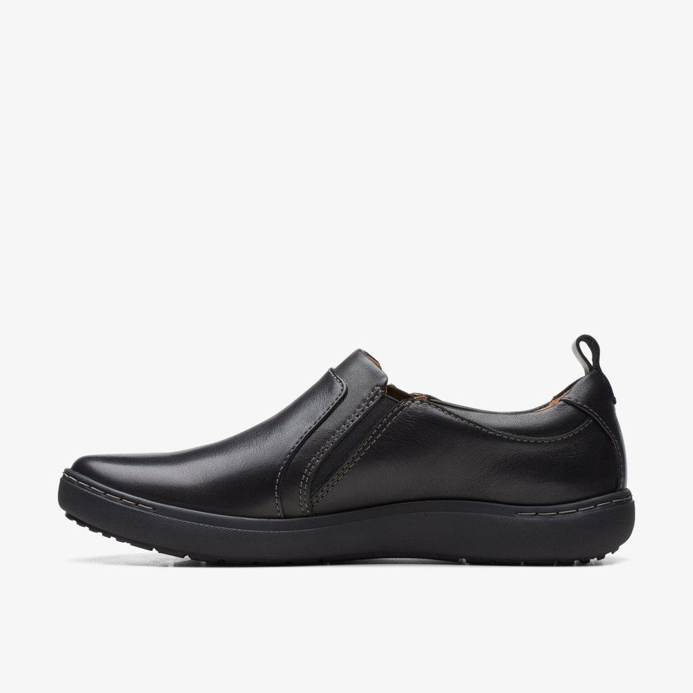 Nalle Lilac Black Leather | Clarks Onsale
