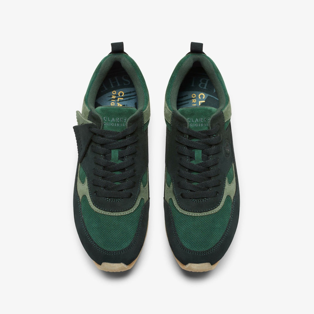 Lockhill Dark Green Combination | Clarks For Sale