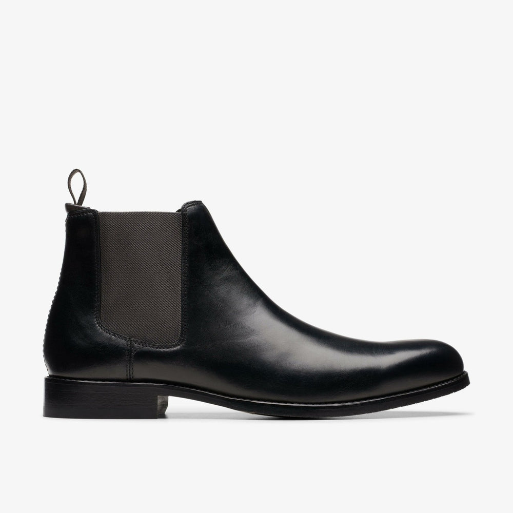 Craft Arlo Top Chelsea Boot Black Leather | Clarks