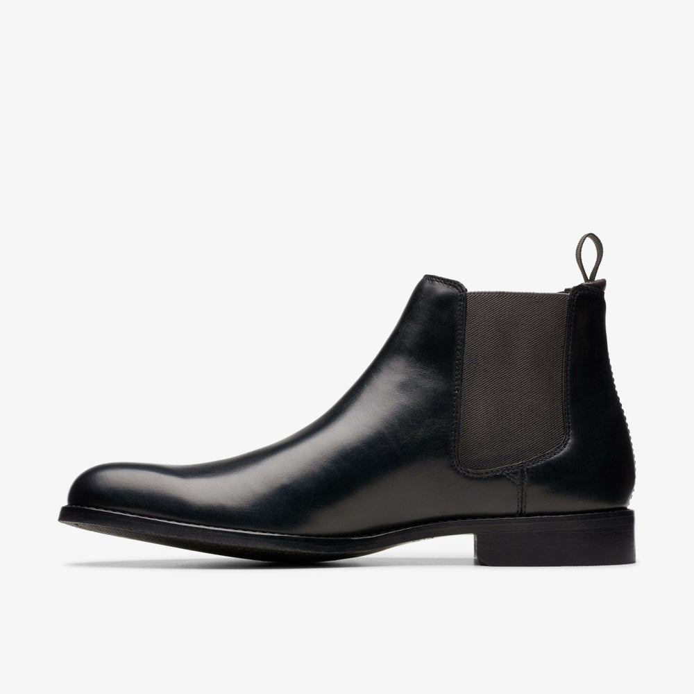 Craft Arlo Top Chelsea Boot Black Leather | Clarks