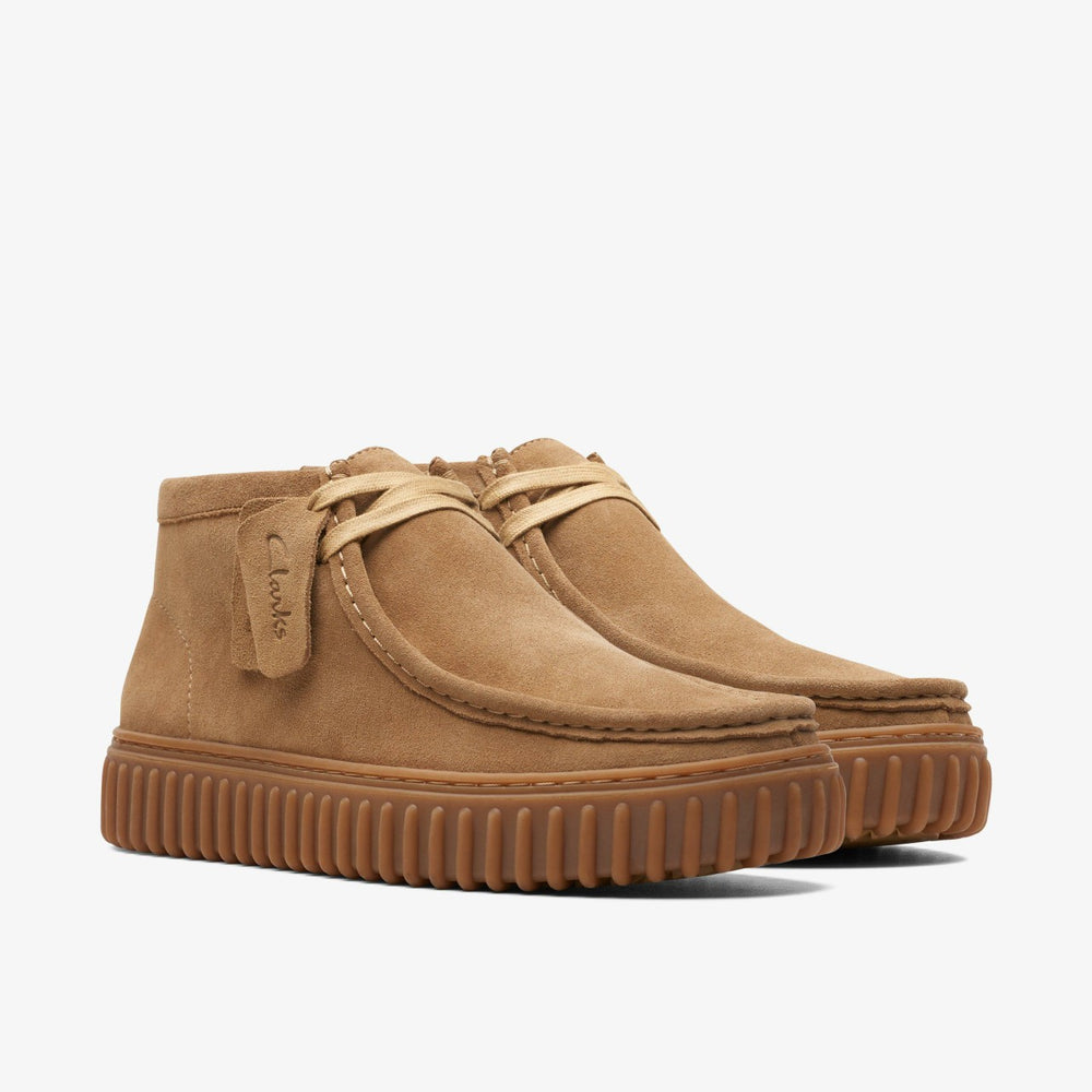 Torhill Hi Dark Sand Suede | Clarks Onsale
