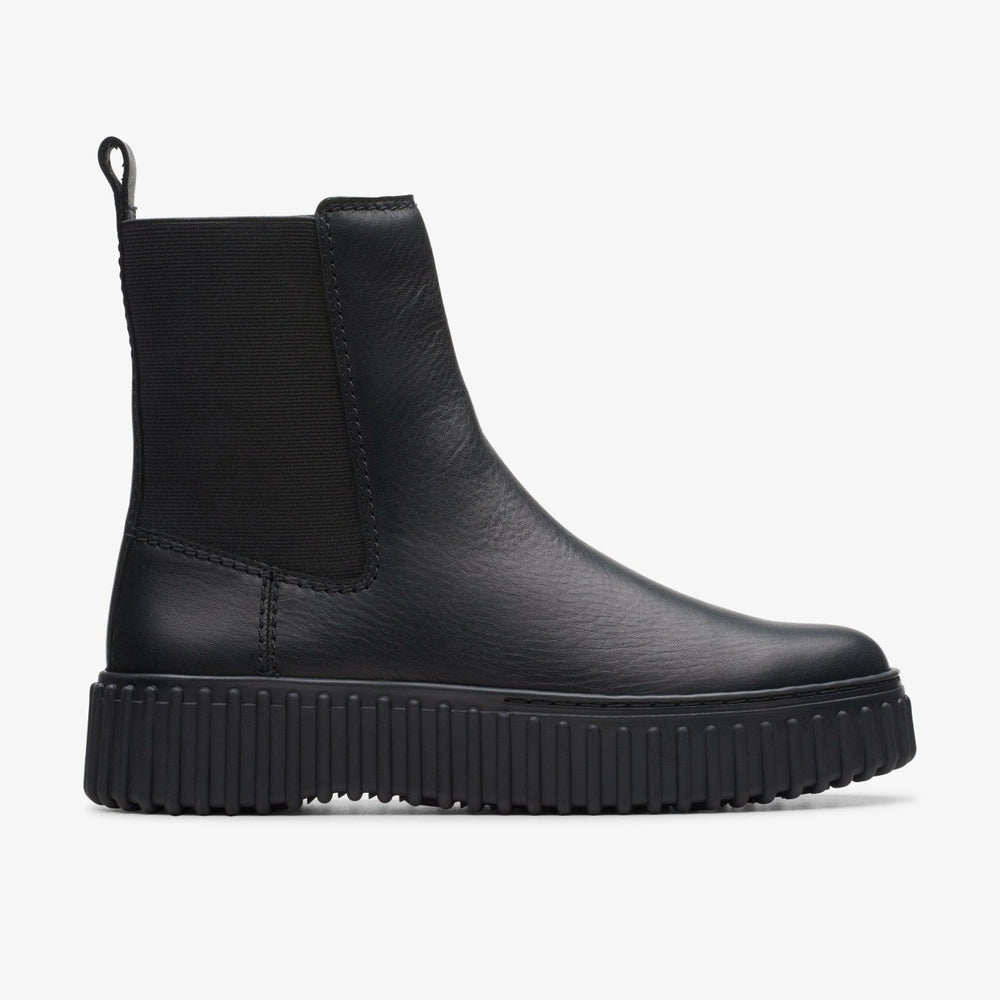 Torhill Maple Ankle Boot Black Leather | Clarks