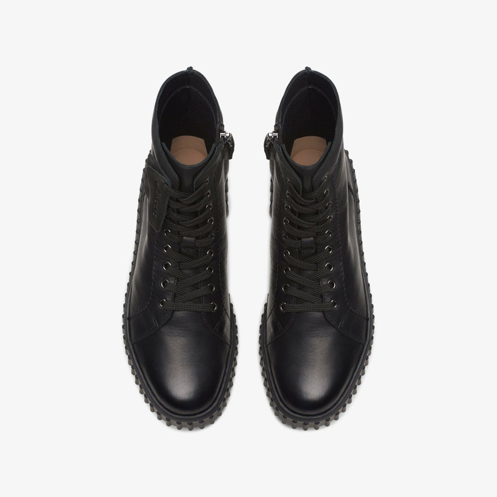 Torhill Rise Ankle Boot Black Leather | Clarks
