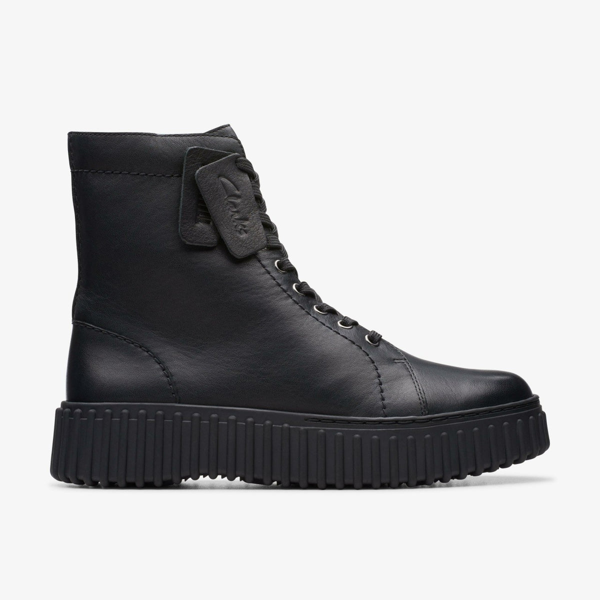 Torhill Rise Ankle Boot Black Leather | Clarks