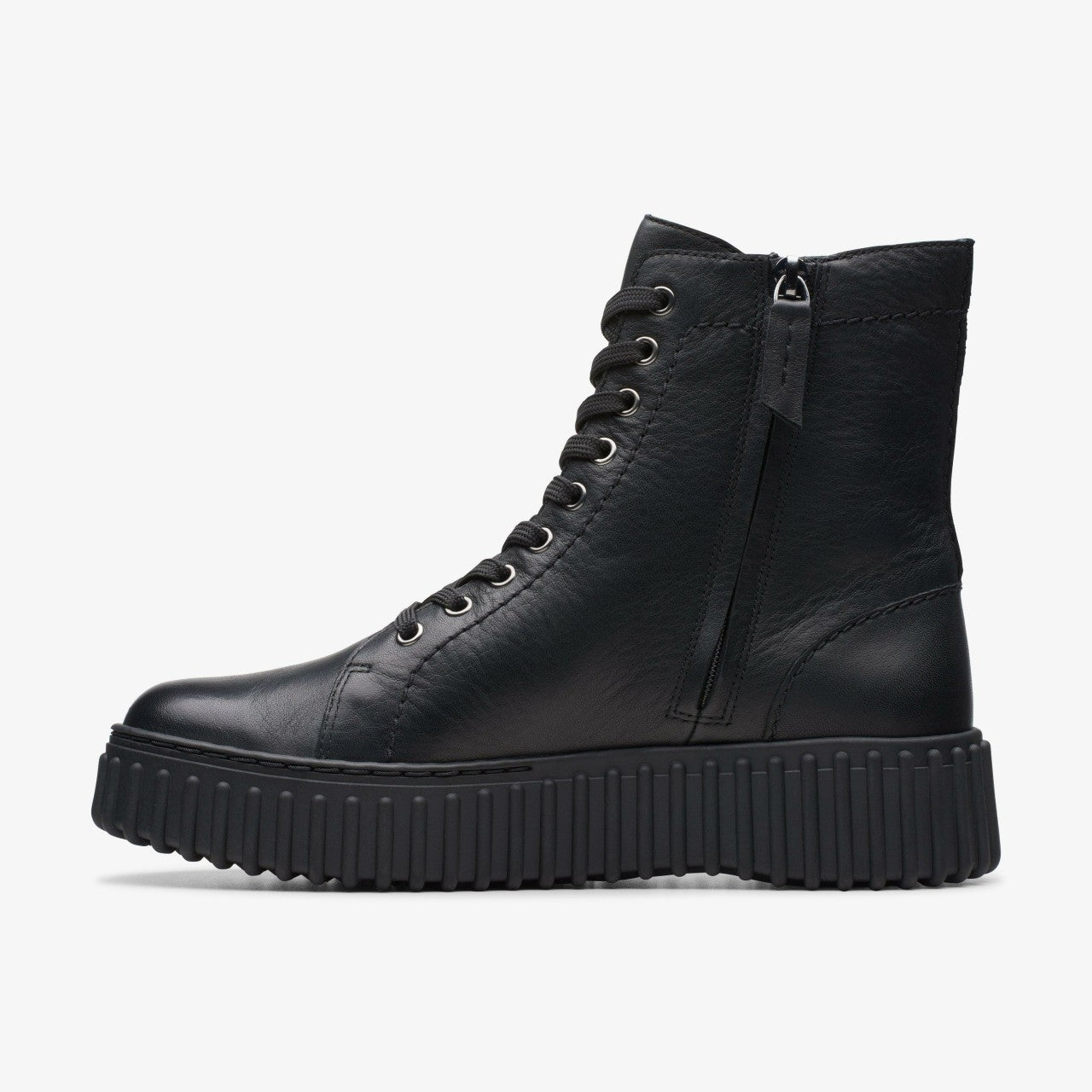 Torhill Rise Ankle Boot Black Leather | Clarks