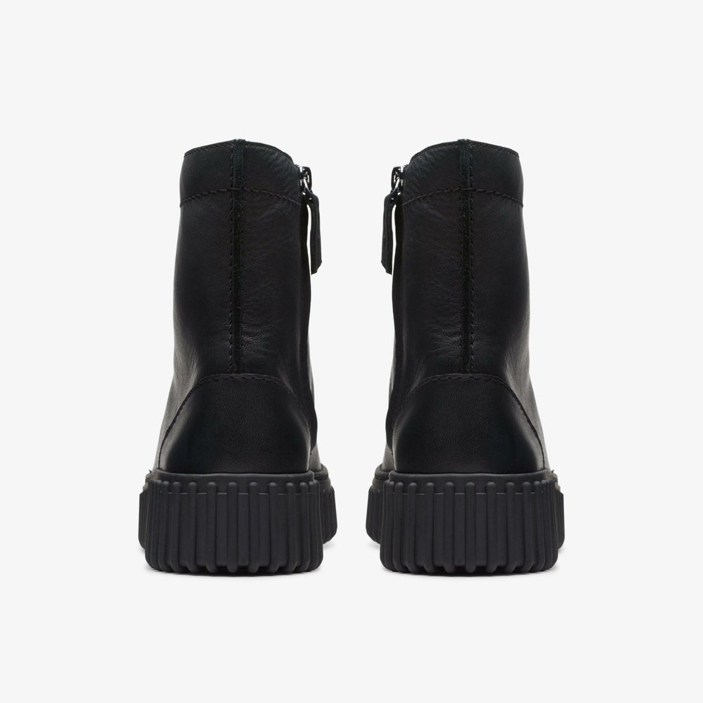 Torhill Rise Ankle Boot Black Leather | Clarks