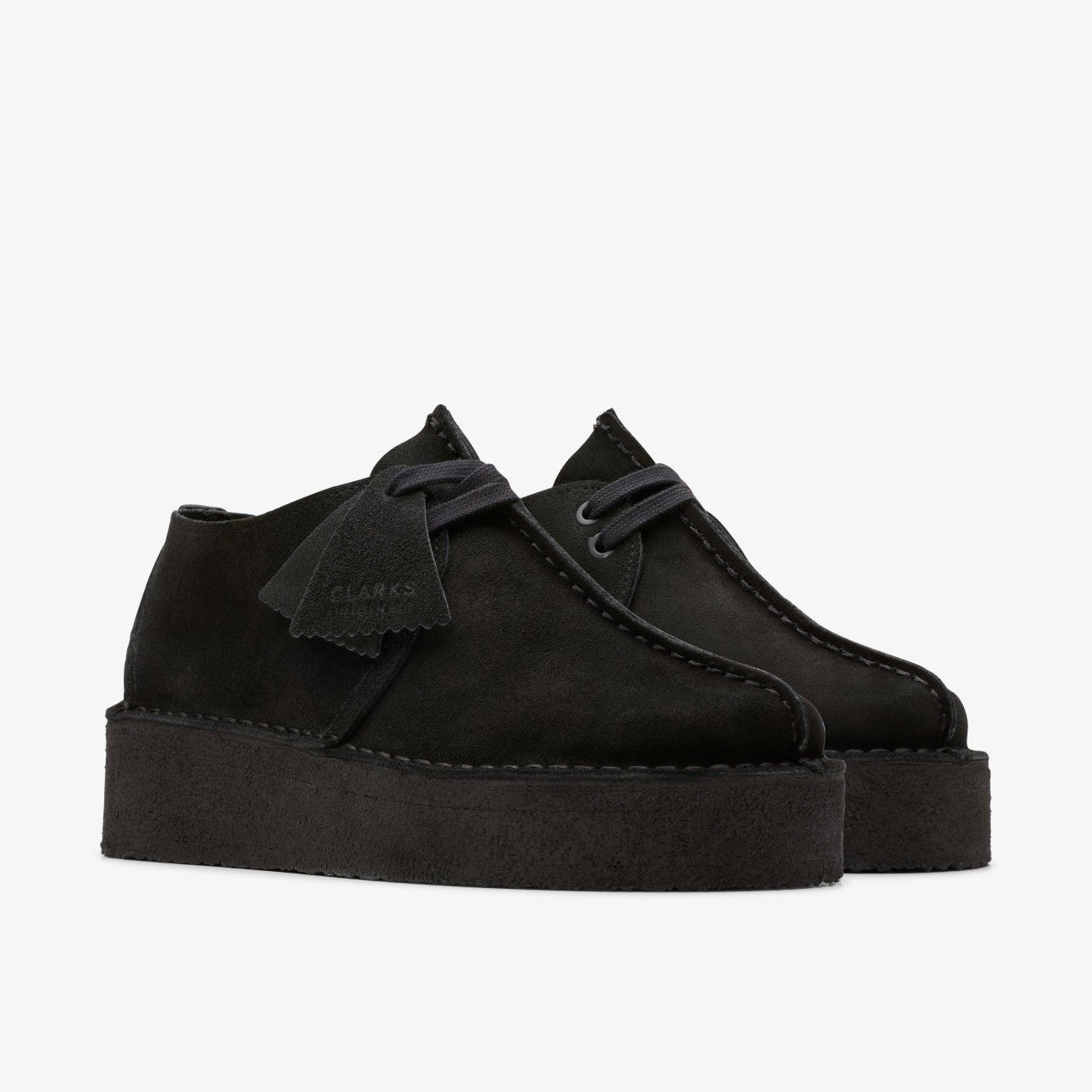 Trek Wedge Black Suede | Clarks Sale
