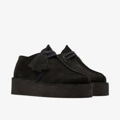Trek Wedge Black Suede | Clarks Sale