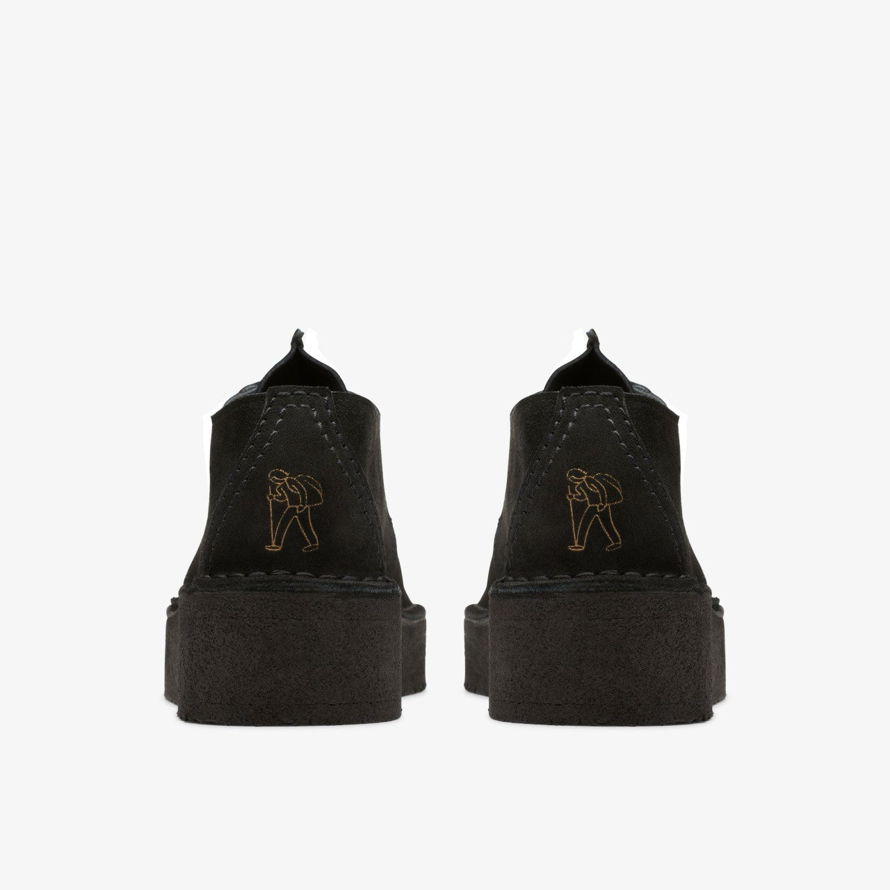 Trek Wedge Black Suede | Clarks Sale
