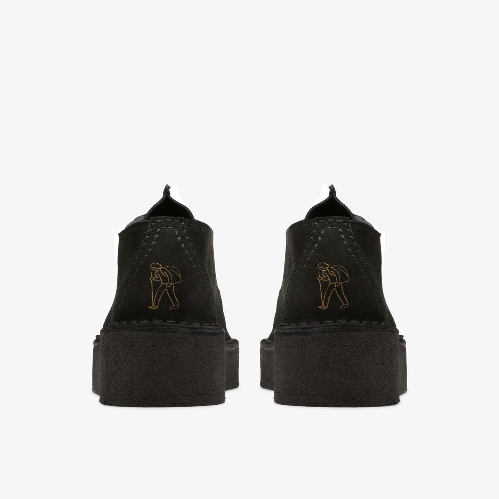 Trek Wedge Black Suede | Clarks Sale