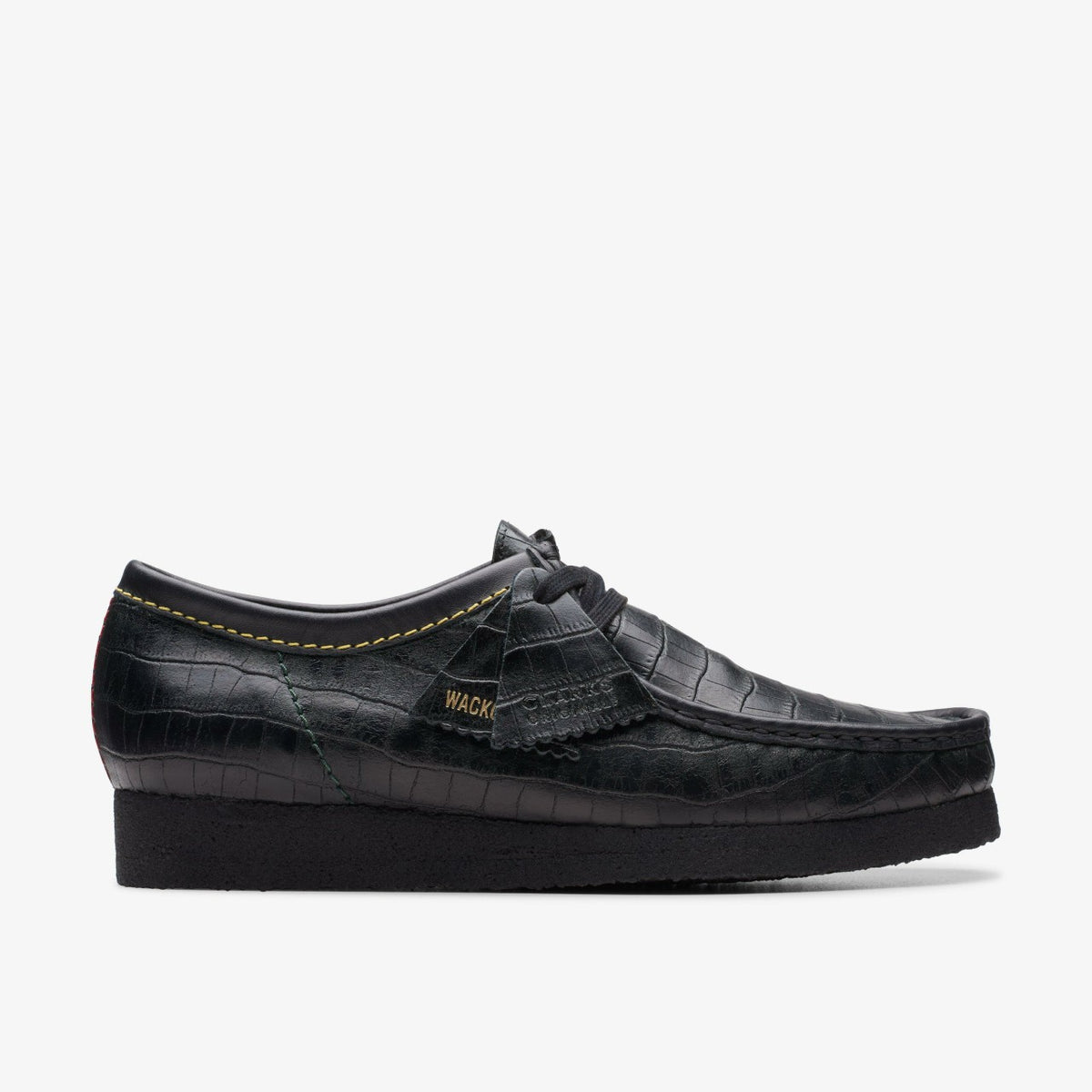 Wallabee Black Crocodile | Clarks Onsale